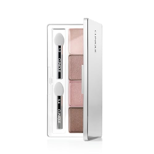 Clinique All About Shadow Quad | Long Lasting, Crease + Fade Resistant + Safe For Sensitive Eyes