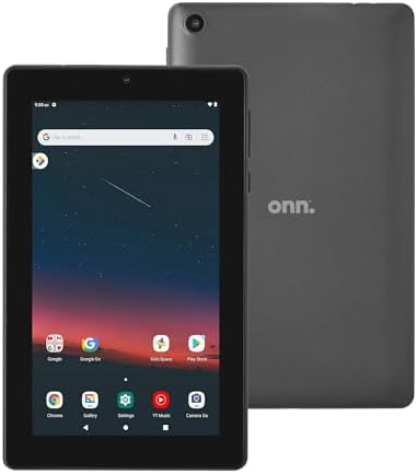 Onn Surf Tablet Gen 3 2022 MTK Quad-Core 32GB eMMC 2GB 7" (1024x600) Touchscreen Android 12 Go 2 Cameras Charcoal