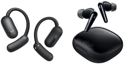 Soundcore AeroFit 2 by Anker Open-Ear Headphones with Liberty 4 Pro, Adjustable Ear Hooks, Snug Fit, Rich Bass, Hi-Res Wireless Audio, 42H Playtime, Bluetooth 5.4, App Control, IP55, AI Clear Calls