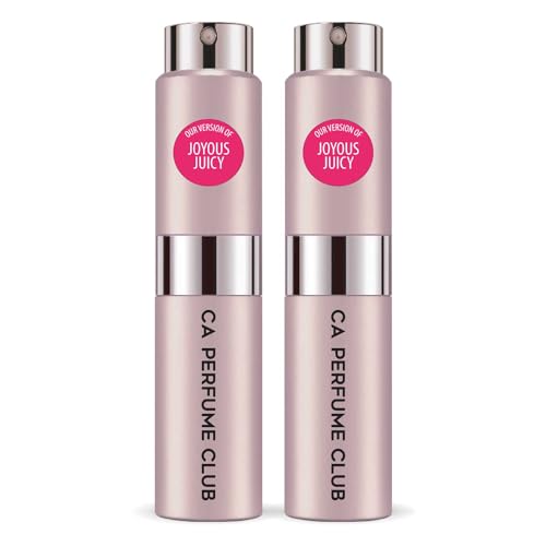 CA Perfume Impression of Joyous Juicy For Women Eau de La Parfum Long-Lasting Body Spray Refillable Bottle 0.27 Fl Oz/8ml-X2