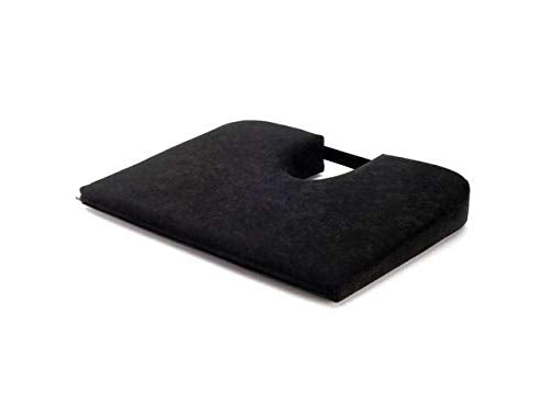 TUSH CUSH Home Office Orthopedic Large Computer Ergonomic Seat Cushion Original - Black Velour Fabric