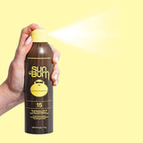 Sun Bum Original SPF 15 Sunscreen Spray |Vegan and Hawaii 104 Reef Act Compliant (Octinoxate & Oxybenzone Free) Broad Spectrum Moisturizing UVA/UVB Sunscreen with Vitamin E | 6 oz