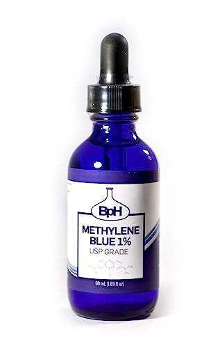 Methylene Blue, 1% USP (Pharmaceutical) Grade, 50 mL (1.69 fl oz) Glass; 3rd Party Tested
