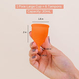 2 Pixie Menstrual Cups - No Metals or Toxins - 100% Medical-Grade Silicone - Ranked 1 for The Most Soft Reusable Period Cup - Wear 12 Hours - Tampon Alternative - Buy One We Give One (Combo)