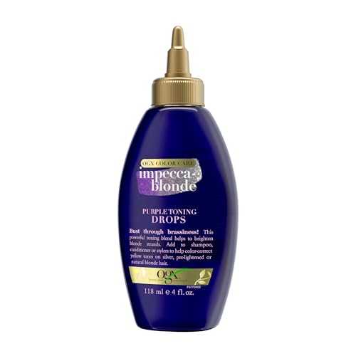 OGX Impecca-Blonde Purple Toning Drops for Blonde Enhance, 4 fl oz