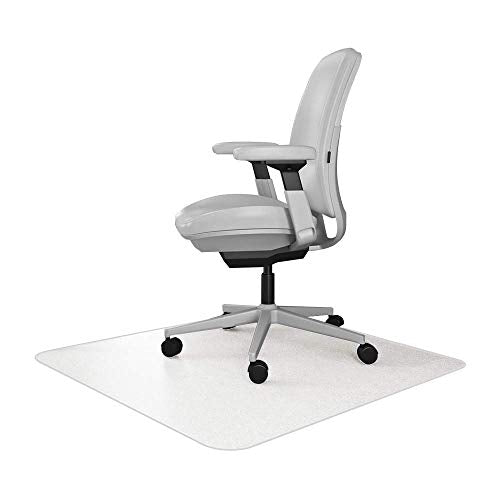 Resilia Office Desk Chair Mat - for Low Pile Carpet (with Grippers) Clear, 36 Inches x 48 Inches, Made in The USA