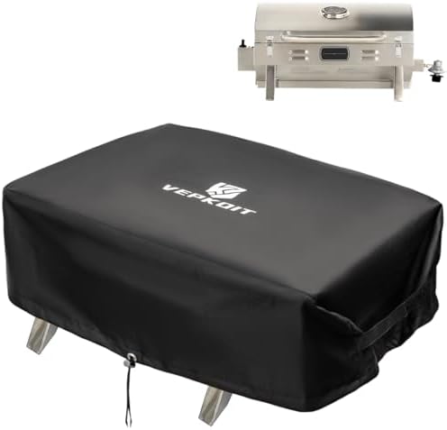 Table Top Grill Cover for Smoke Hollow 205 PT300B, Small Grill Cover for Outdoor Use, Portable Grill Cover for Cuisinart CGG-059/CGG-306,Waterproof Outdoor Grill Cover BBQ Grilling Griddle Accessories
