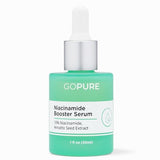 goPure 10% Niacinamide Serum Booster - Redness Reducing Skin Care, Reduces the Look of Skin Discoloration and Large Pores in Soothing Formula with Natural Extracts to Even Skin Tone - 1 fl oz