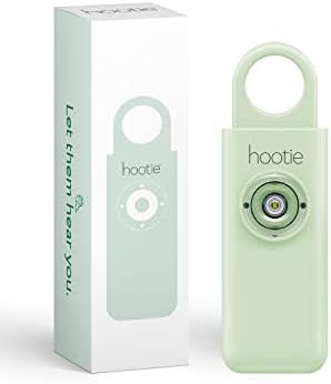 Hootie Personal Safety Alarm for Women, Men, & Kids - Keychain Alarm, Self Defense Strobe & Siren, Security Siren Keychain with 130dB Self Defense Siren & Strobe Light - Mint