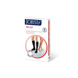 JOBST Relief 15-20mmHg Compression Stockings Knee High, Closed Toe, Black, Large Full Calf