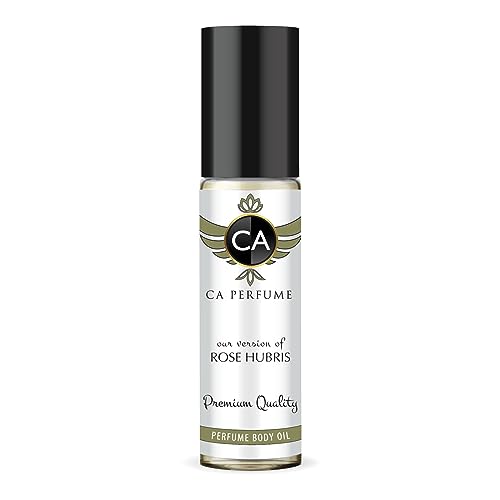 CA Perfume Impression of Rose Hubris For Women & Men Replica Fragrance Body Oil Dupes Alcohol-Free Essential Aromatherapy Sample Travel Size Concentrated Long Lasting Attar Roll-On 0.3 Fl Oz/10ml