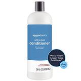 Amazon Basics Soft & Sleek Conditioner for Dry or Damaged Hair, 28 Fluid Ounce (Pack of 4)