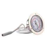 MEASUREMAN Vapor Capillary Flanged Panel Mount Refrigeration Thermometer, 2" Dial, 48" Capillary, -40-65 deg F/-40-20 deg C, Re-Calibration Available （2 Pack）