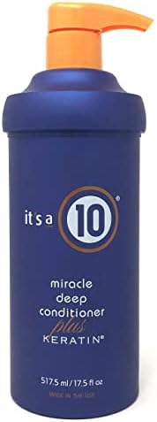 It's A 10 Miracle Deep Conditioner Plus Keratin for Unisex, 17.5 Ounce