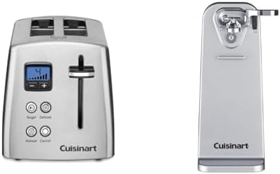 Cuisinart 2-Slice Metal Toaster & Electric Can Opener Bundle - CPT-415P1 & CCO-55