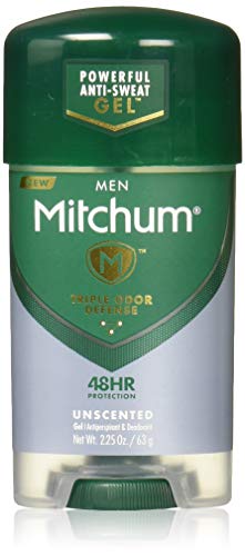 (Pack of 4) Mitchum Power Gel Anti-Perspirant Deodorant Unscented 2.25 oz (*Packaging may vary)