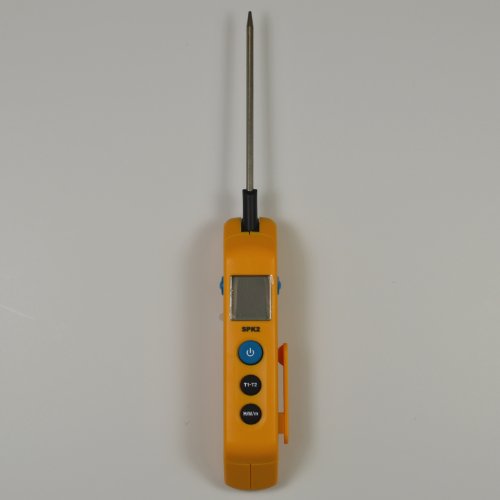 Fieldpiece SPK2 Folding Pocket in-Duct Thermometer with MAX/MIN Hold and Stainless Steel Probe