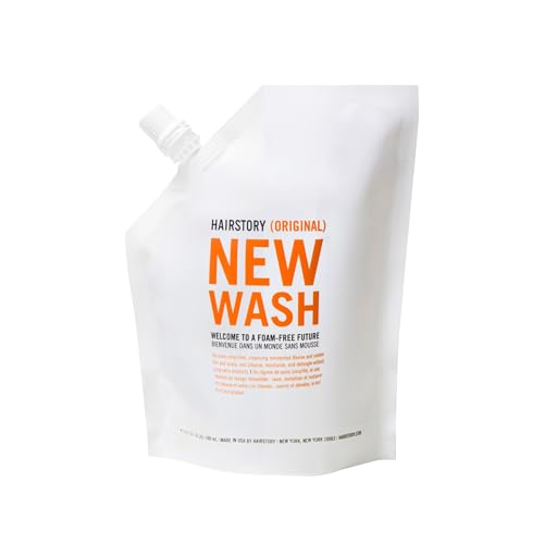 Hairstory New Wash Original, Cleansing Cream for All Hair Types, Shampoo & Conditioner Alternative, Promotes Scalp Health, Nourishes & Protects, 20oz