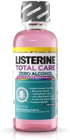 Listerine Total Care Zero Anticavity Mouthwash, Fresh Mint 3.2 oz