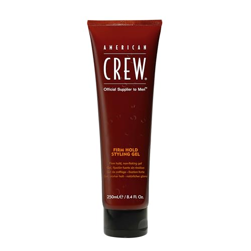 American Crew Men's Hair Styling Gel, Firm Hold, Non-Flaking, 8.4 fl oz