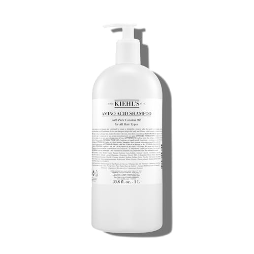 Kiehl's Amino Acid Shampoo, with Amino Acids and Coconut Oil to Clarify and Cleanse, Helps Strengthen Hair, Prevent Breakage, Without Compromising Hydration, Suitable for All Hair Types, Paraben-Free