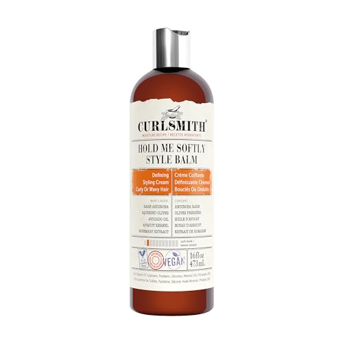 CURLSMITH - Hold Me Softly Style Balm - Vegan Soft Hold Styling Cream for Wavy and Curly Hair, Natural Look