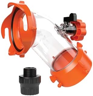 Camco Rhino Blaster RV Tank Rinser with Backflow Preventer RV Accessories for Toilet and Waste Tank Cleaning - Essential Camper Supplies for Odor Control and Sensor Maintenance - (39080)