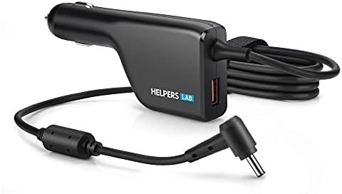 DC 12V-24V Laptop Car Charger Adapter for Asus F555LA F451C X551CA X551M X550CA X555 Zenbook UX21A UX31A UX32A UX42A UX303LA UX305 T300LA TP300LA S200E 19V 2.37A 1.75A 3.42A Power Supply