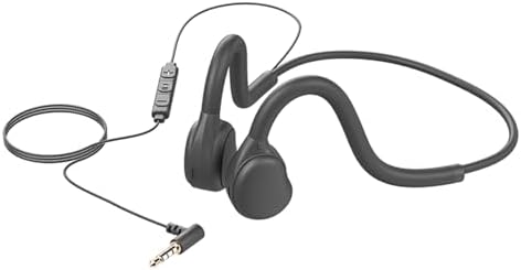 3.5MM Wired Headphones with Bone Conduction and Built-in Microphone Suitable for Mobile Phones, Computers, and Speakers