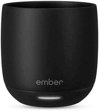 Ember Temperature Control Smart Cup, 6 oz, App-Controlled Heated Coffee Cup, Espresso Mug with 90 Min Battery Life, Black