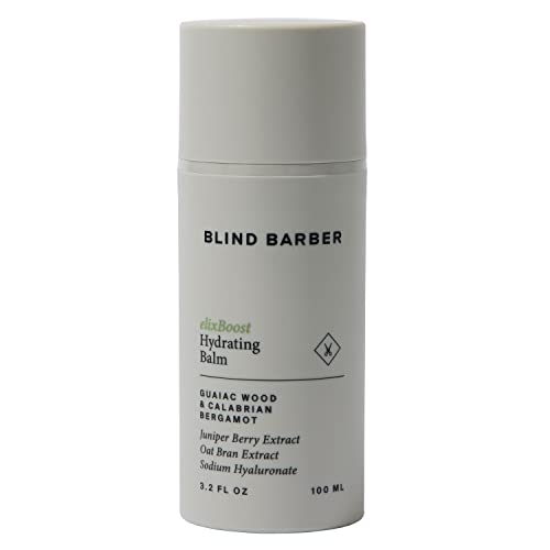 Blind Barber elixBoost Hydrating Balm - Daily Face Moisturizer for Men - Mens Anti-Aging Moisturizer with Juniper Berry Extract - Hydrates & Protects Skin Barrier (3.2oz / 100ml)