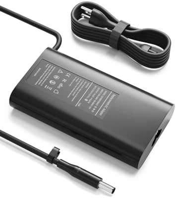 130W 4.5mm Round Tip AC Adapter Laptop Charger for Dell XPS 15 7590 7570 9530 9560 9550 Precision 5530 5510 5540 5520 M3800 Inspiron 13 7000 7347 7348 Power Supply Cord