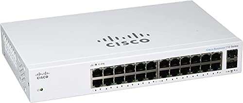 Cisco Business CBS110-24T 24-Port Unmanaged Gigabit Ethernet Switch (Renewed)