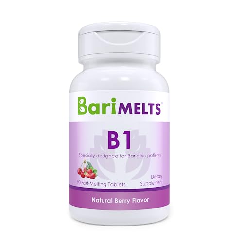 BariMelts B1, Dissolvable Bariatric Vitamins, Sugar-Free, Natural Berry Flavor, 90 Fast Melting Tablets