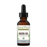 Banyan Botanicals Nasya Oil – Organic Herbal Nasal Drops for Clear Breathing – Ayurvedic Nasal Cleaner and Nose Moisturizer* – One Fluid Ounce – Certified Organic, Non GMO, Chemical Free