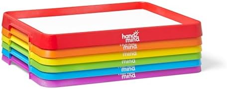 hand2mind Magnetic Dry Erase Activity Trays, Stackable Trays for Classroom, Magnetic Letter Trays, White Boards for Kids, Science of Reading Classroom Materials, Teacher Classroom Supplies
