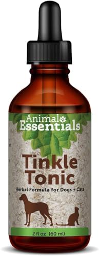 Animal Essentials Tinkle Tonic - Herbal Formula for Dogs and Cats, Healthy Urinary Tract, Kidney Support, 100% Organic Human Grade Herbs - 2 fl oz