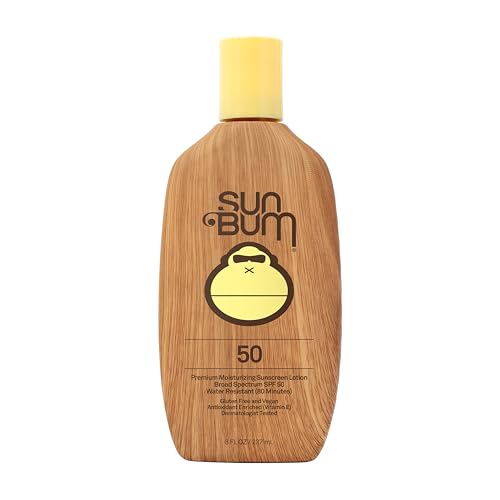Sun Bum Original SPF 50 Sunscreen Body Lotion | Broad Spectrum Moisturizing Sunblock with Vitamin E | Hawaii 104 Act Compliant (Octinoxate & Oxybenzone Free) | 8 oz