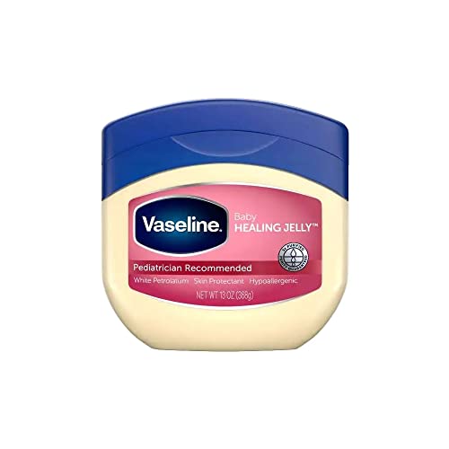 Vaseline 100% Pure Petroleum Jelly, Baby Skin Protectant, 13 Oz,Pack of 4