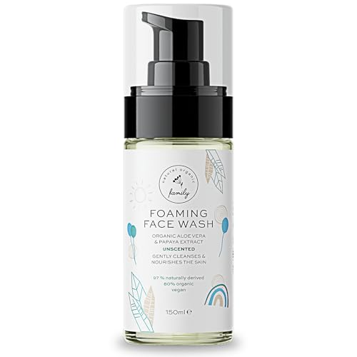 Kids Foaming Face Wash - Clean and Gentle Face Wash for Kids and Preteens - Made in the UK - Unscented