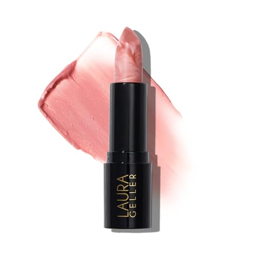 LAURA GELLER NEW YORK Italian Marble Sheer Lipstick, Berry Vanilla - Hydrating & Lightweight - Vitamin E & Caster Seed Oil - Cream Finish