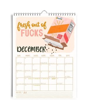 Here We Fucking Go Again 2025 Calendar, 9x12" Calendar 2025, Fucking Calendar 2025 Planner, Trash Talk Wall Calendar, Monthly Friends Advent Calendar, Funny Trash Talk Wall Calendar ﻿