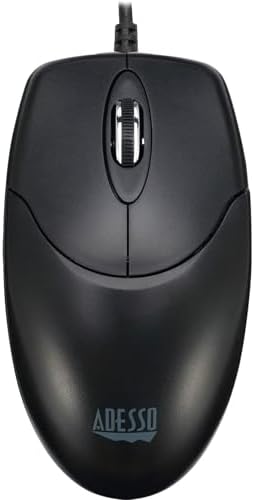 Adesso TAA USB Optical Scroll Mouse, 1000 DPI, Enhanced Optical Sensor, CONVENIE
