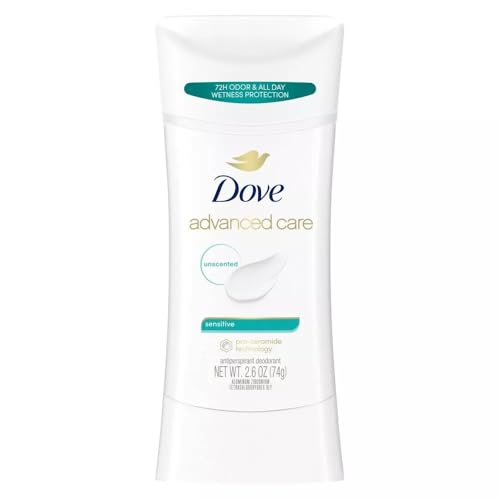 Dove Deodorant 2.6 Ounce Adv Care Anti-Perspirant Sensitive (76ml) (6 Pack)