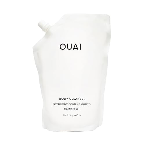 OUAI Body Cleanser Refill, Dean Street - Foaming Body Wash with Jojoba Oil and Rosehip Oil to Hydrate, Nurture, Balance, Soften Skin - Paraben, Phthalate and Sulfate Free Skin Care Products (32 Fl Oz)