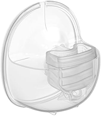 QIUXQIU Wearable Breast Pump Accessories Milk Collector Cup,Including Valve & Silicone Diaphragm & 24mm Flange Silicone Shield Kit BPA-Free QIUXQIU Pump S18/S21 Parts Replace - 180ml (27mm)