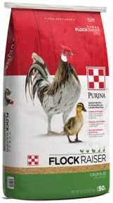Purina | Flock Raiser Crumbles Poultry Feed | 50 Pound (50 LB) Bag