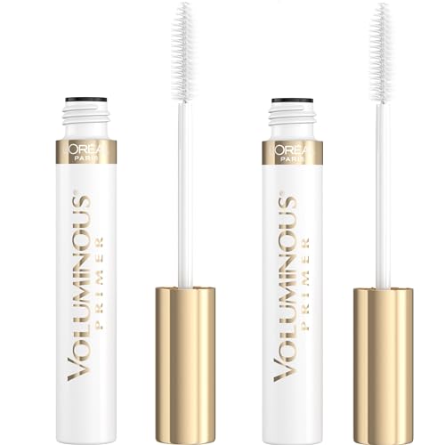 L’Oréal Paris Voluminous Lash Boosting Conditioning Primer Mascara, White Primer, 0.24 Fl Oz., 2 Count