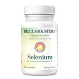 Dr. Clark Selenium Supplement 200 Mcg - Dietary Capsules with Essential Mineral - Improves Thyroid Function, Immune Support - 50 Capsules