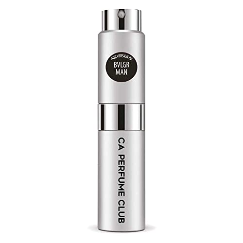CA Perfume Impression of Bvlg Man For Men Replica Version Fragrance Dupes Concentrated Long Lasting Eau de Parfum Spray Refillable Atomizer Bottle 0.27 Fl Oz/ 8ml